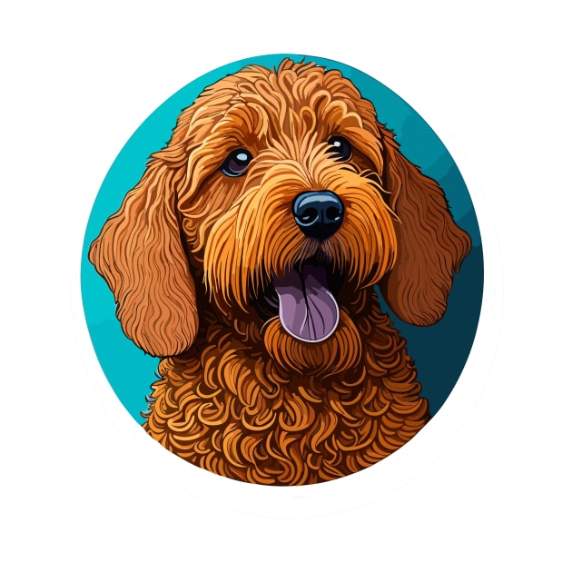 Golden Doodle Portrait by SpriteGuy95