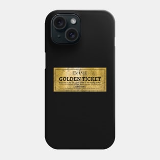 Vintage Willy Wonka Golden Ticket Phone Case