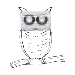 Owl cassette T-Shirt