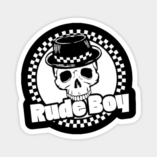 Rude Boy Skull - Rudeboy - Magnet | TeePublic