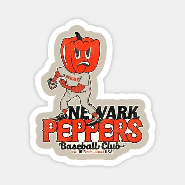 Defunct Newark Peppers Baseball Team Magnet by Defunctland