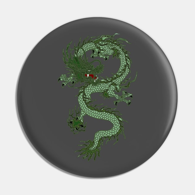 1988-1989, Earth Dragon Chinese Zodiac Emblem Pin by Sir Toneth