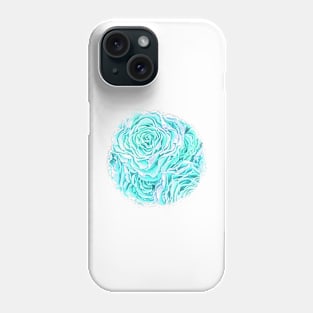 Aqua Rose Phone Case