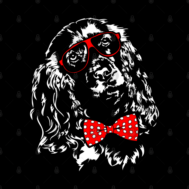 Funny cute Cocker Spaniel portrait dog lover by wilsigns