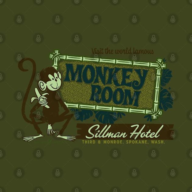 World Famous Monkey Room Vintage Spokane Washington by StudioPM71