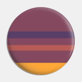 A peerless federation of Old Heliotrope, Dark Mauve, Giant'S Club, Brownish Orange and Mango stripes. Pin