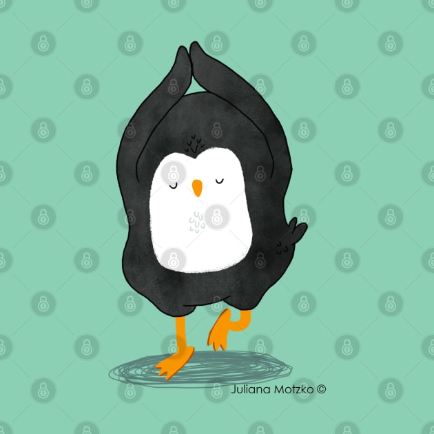 Yoga Penguin by thepenguinsfamily