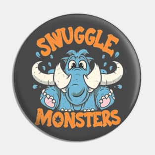 Snuggle Monster Pin