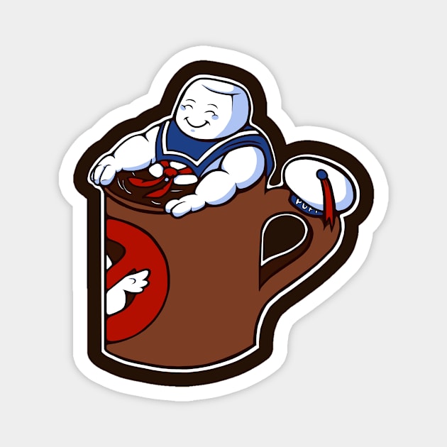 Cup of Stay Puft Magnet by jellysoupstudios