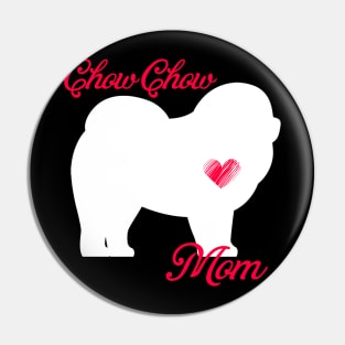 Chow chow terrier mom   cute mother's day t shirt for dog lovers Pin