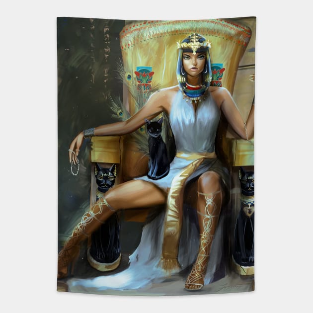 Ankha Tapestry by Tr3yart Shop