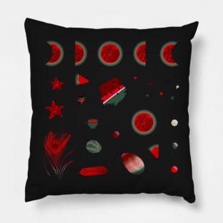 Watermelon Witch Aesthetic Sheet Pillow