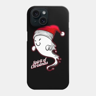 Ghost With Santas Hat Spirit Of Christmas Phone Case