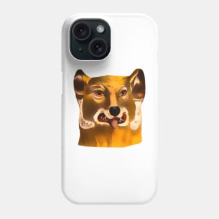 Stunned feline mask Phone Case