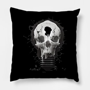 skull in focus Pillow