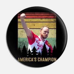 Funny Joey Chestnut America Pin