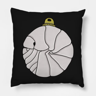 white isopod bauble Pillow