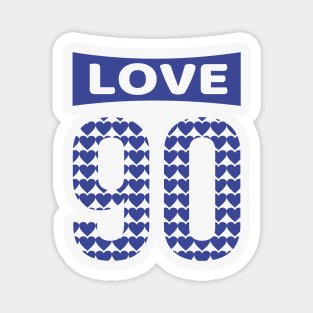 Love Blue 90 Magnet