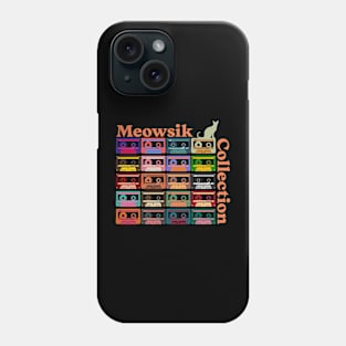 Retro Meowsik-Cat and Music lovers- Phone Case