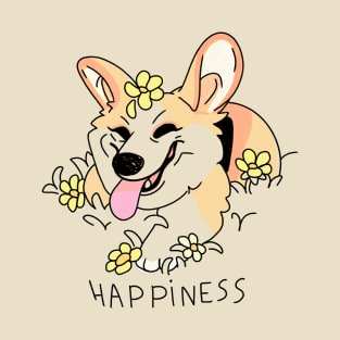 Corgi happiness Colored 2nd edition T-Shirt