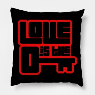 Love is the Key pt.3 [ blk - red ] Pillow
