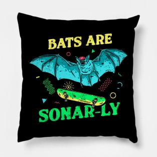 Bats Are Sonar-ly Pillow