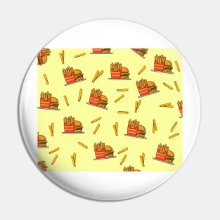 Burger and Fries Pin