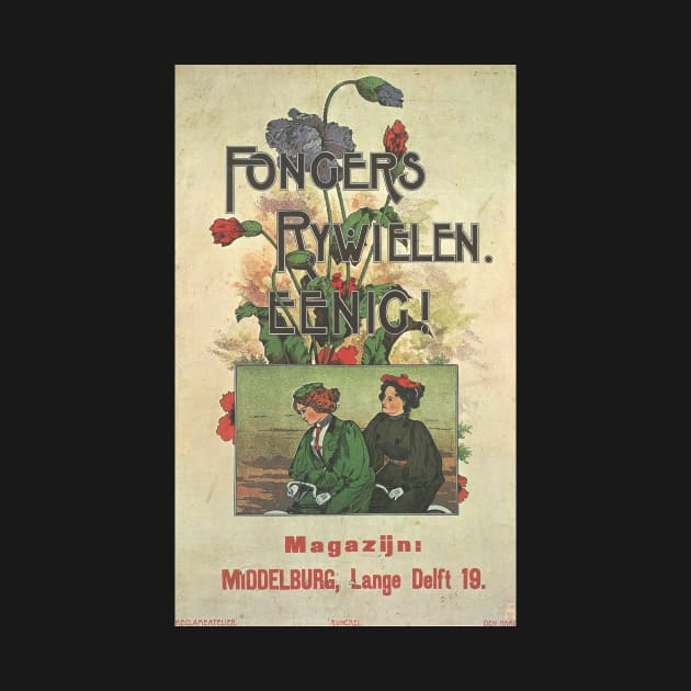 Fongers Rywielen - Vintage Bicycle Poster from 1915 by coolville