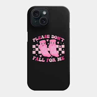 Non Slip Socks Please Don_t Fall For Me Medical Nurse Phone Case