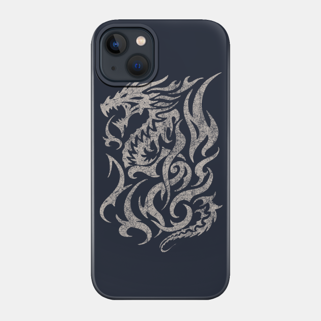 Rustic Dragon (Dark) - Vintage - Phone Case