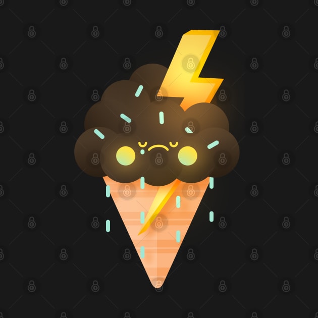 Chocolate Rain Ice Cream by noeyedeer