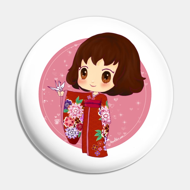 Origami Day - chibi origami girl japan Pin by RetroAttic