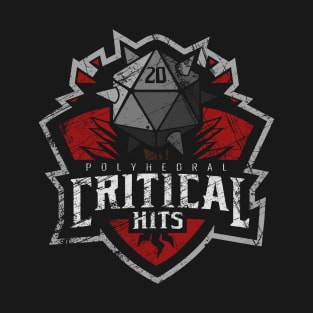 The Polyhedral Critical Hits - Battleworn T-Shirt
