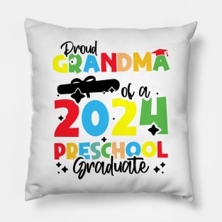 Proud Grandma of a 2024 Preschool Graduate, Funny preschool Graduation Pillow