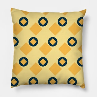 Squares and Circles Seamless Pattern 004#002 Pillow