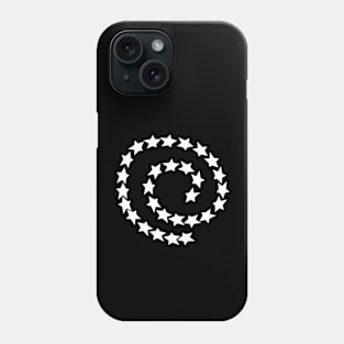 White Star Spiral Phone Case