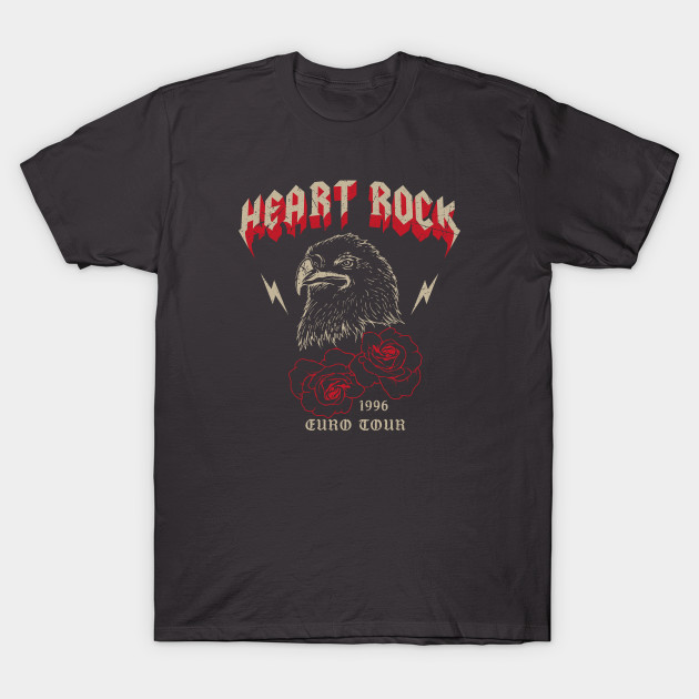 heart rock band t shirt