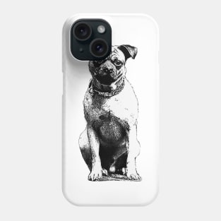 Dog sitting Phone Case