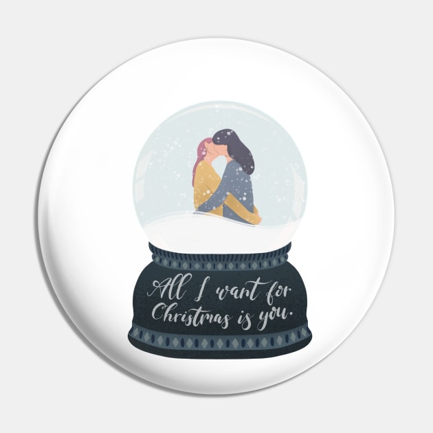 Christmas love Pin by KlioStudio