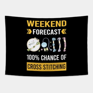 Weekend Forecast Cross Stitching Tapestry