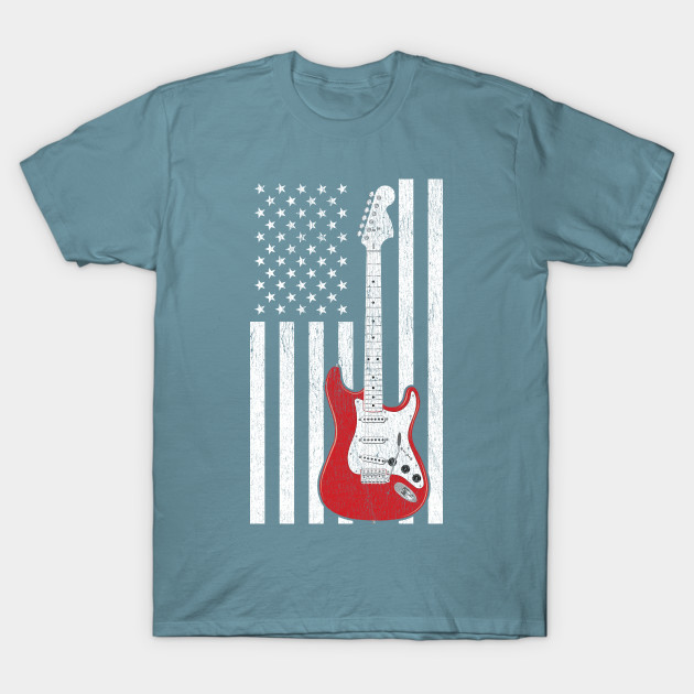 Discover Patriotic Electric Guitar - Vinyl - T-Shirt