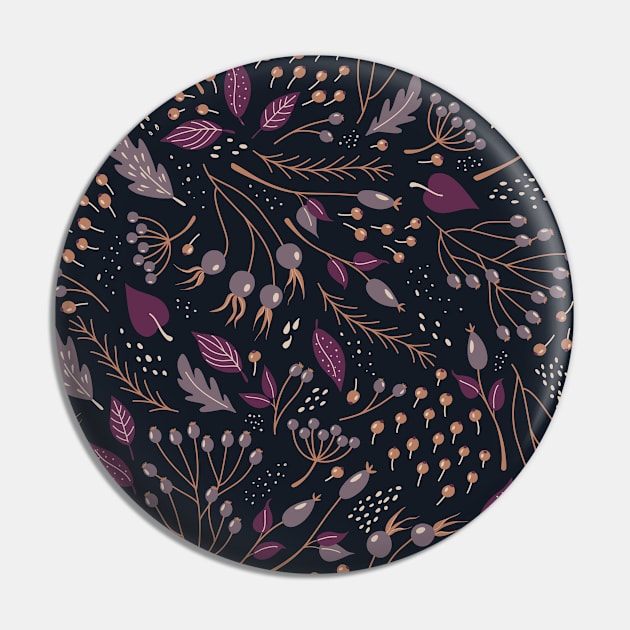 Retro pattern with autumn plants Pin by DanielK