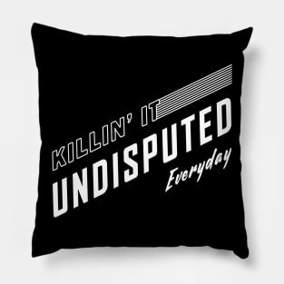 Undisputed - BlackWhite Pillow