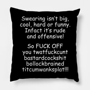 Sweary W/B Pillow