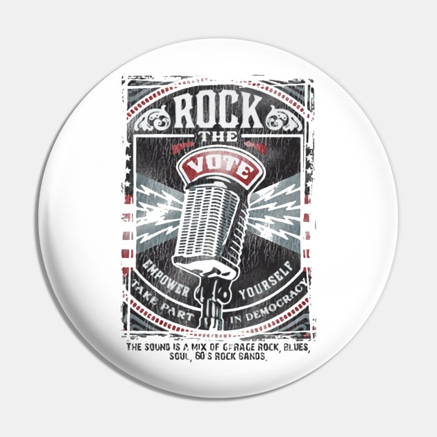 Rock The Vote Pin by asokabudaya