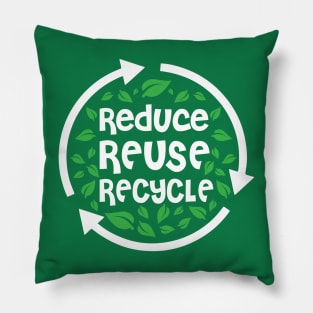 Reduce Reuse Recycle | World Environment Day Pillow