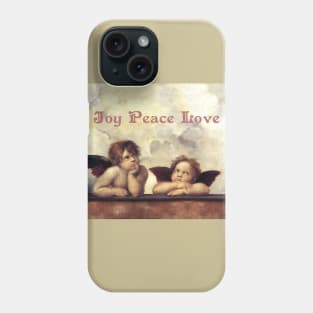 RENAISSANCE ANGELS Winged Cherubs, Joy Peace Love Phone Case