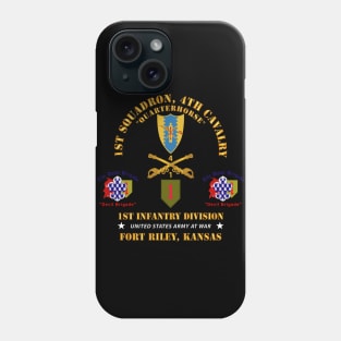 1st Squadron, 4th Cavalry - 1st Inf Div - Devil Bde - Ft Riley, KS X 300 Phone Case