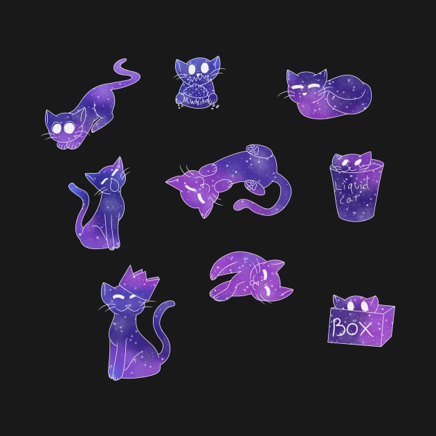 Galaxy Kitties by CactusMonsters