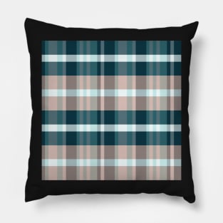 Summer Aesthetic Iagan 1 Hand Drawn Textured Plaid Pattern Pillow